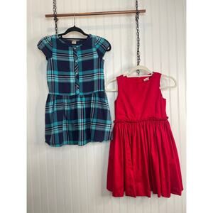 NWT J. Crew Crewcuts Gymboree Girls Dress Plaid Fit And Flare Bundle Size 8 YO